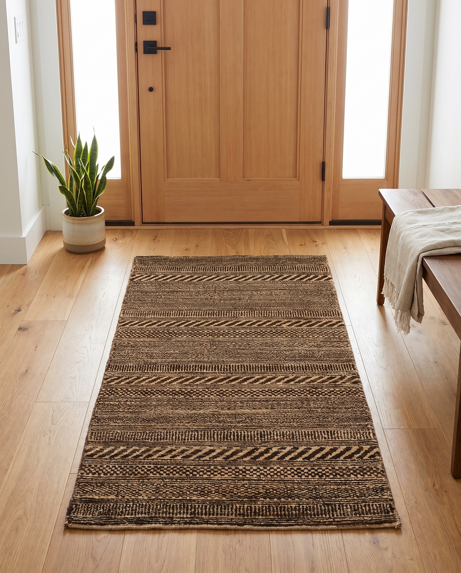 2' 1 x 4' Hand Knotted Kashkuli Gabbeh Oriental Wool Runner Rug