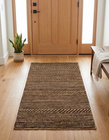 2' 1 x 4' Hand Knotted Kashkuli Gabbeh Oriental Wool Runner Rug