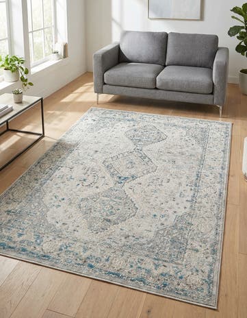 Ivory and Gray Finsbury Rug