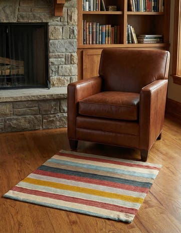 3' 3 x 3' 3 Hand Knotted Persian Wool Square Rug