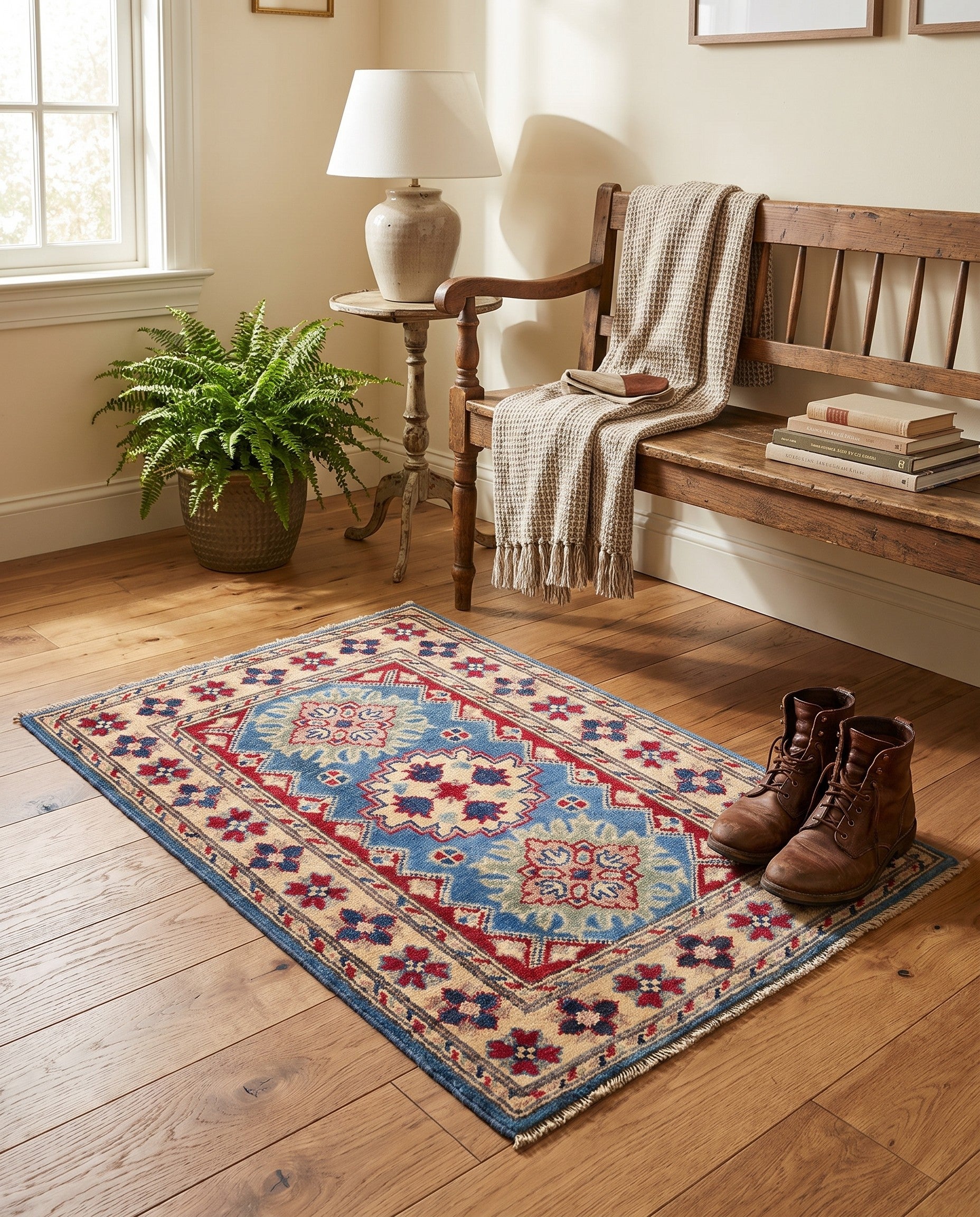 2' 1 x 3' Hand Knotted Kazak Rug