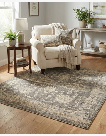 Gray Oregon Square Rug