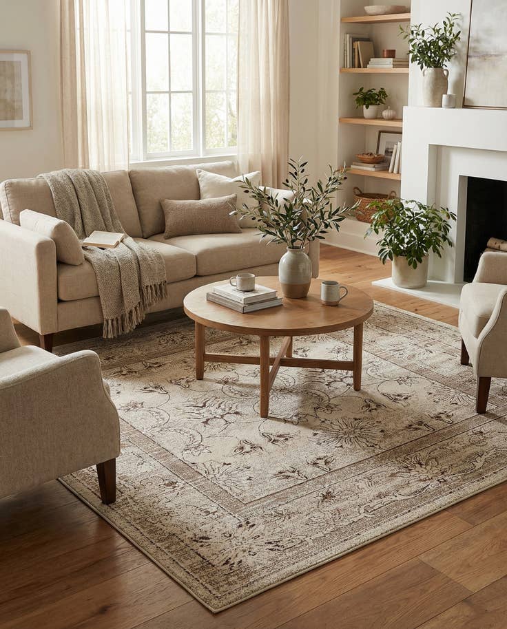 Detail image of 7' 10 x 7' 10 Miranda Square Rug