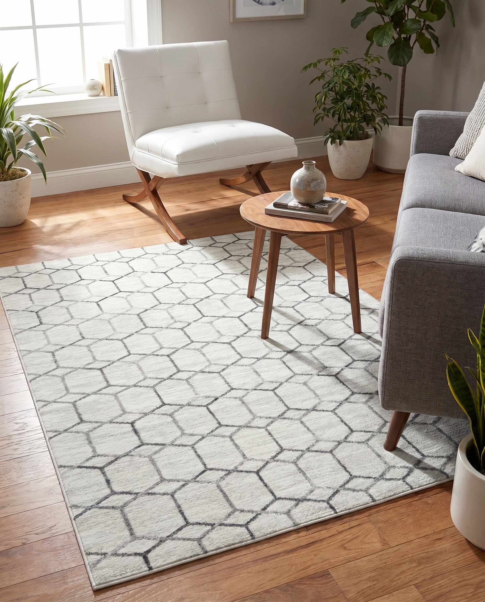 4' x 6' Lattice Trellis Rug