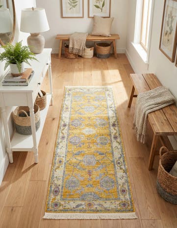 Yellow Paragon Runner Rug