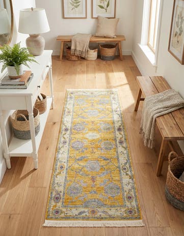 Yellow Paragon Runner Rug