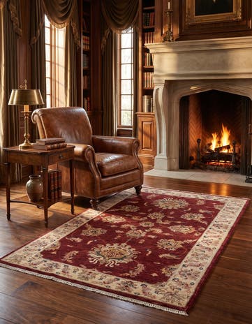3' 1 x 4' 9 Hand Knotted Ziegler Rug