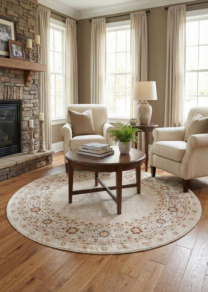 7' 10 x 7' 10 Charlotte Round Rug