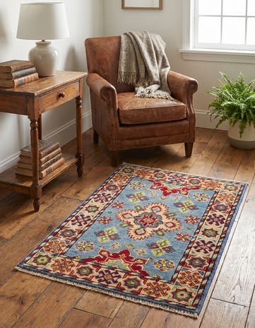 2' x 3' Hand Knotted Kazak Rug