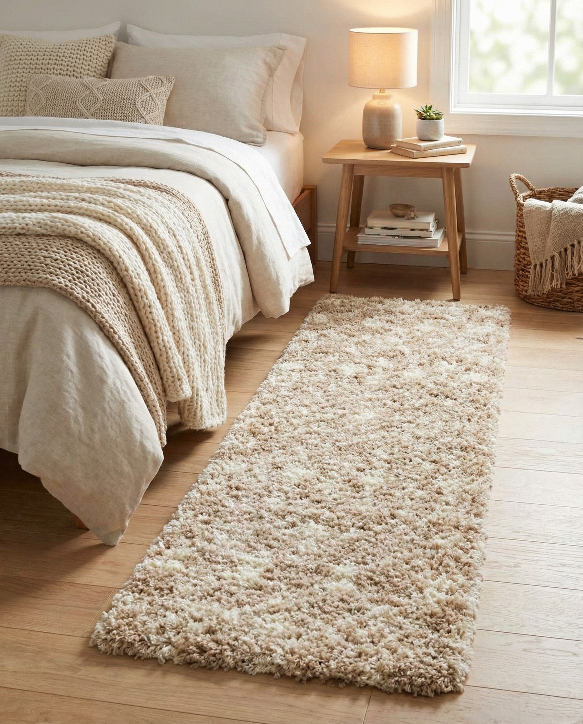 2' x 6' Moroccan Trellis Shag Runner Rug