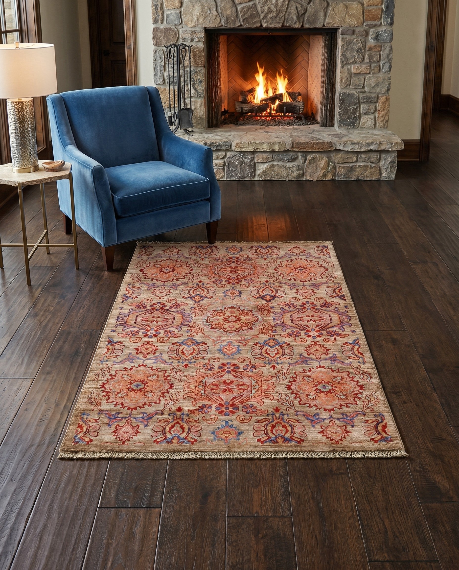 3' 5 x 4' 10 Hand Knotted Ariana Ziegler Rug