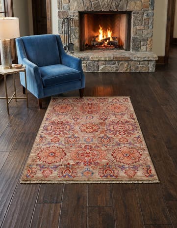 3' 5 x 4' 10 Hand Knotted Ariana Ziegler Rug