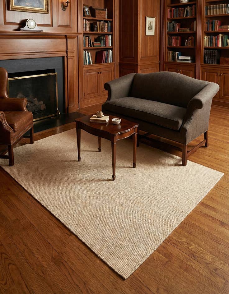 Detail image of 4' 1 x 6' 1 Hand Woven Jill Zarin English Manor Wool Rug