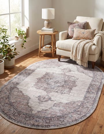 3' 3 x 5' 3 Washable Mangata Oval Rug