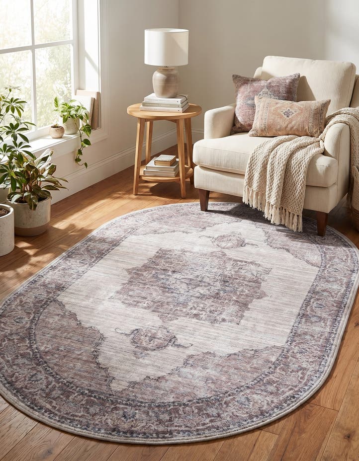 3' 3 x 5' 3 Washable Mangata Oval Rug