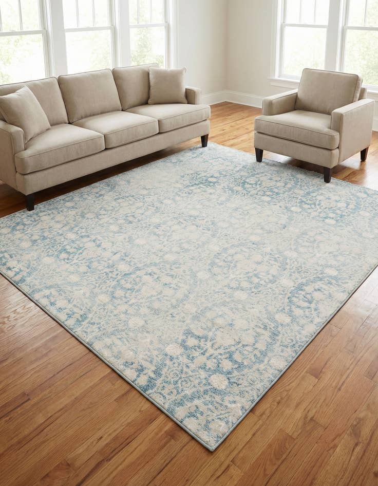 Detail image of 8' x 8' New Vintage Square Rug