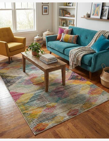 Washable Spectrum Rug