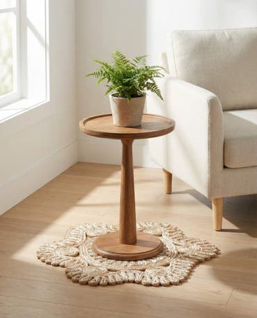  2' x 2'  Hand Braided Jute Round Rug