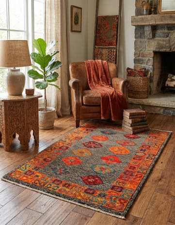 3' 3 x 5' 2 Hand Woven Balouch Wool Rug