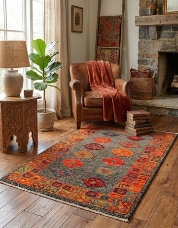 3' 3 x 5' 2 Hand Woven Balouch Wool Rug