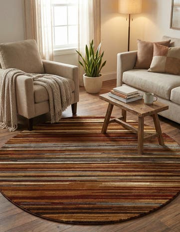 6' x 6' Coffee Shop Round Rug