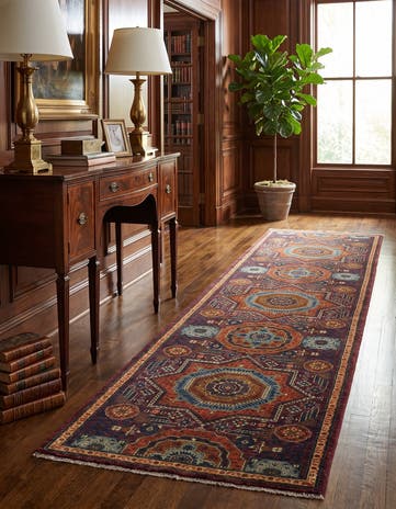 2' 8 x 9' 10 Hand Knotted Mamluk Ziegler Runner Rug