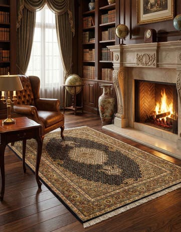 3' 5 x 5' 2 Tabriz Mahi Rug