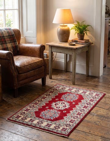 2' x 3' 1 Hand Knotted Kazak Rug