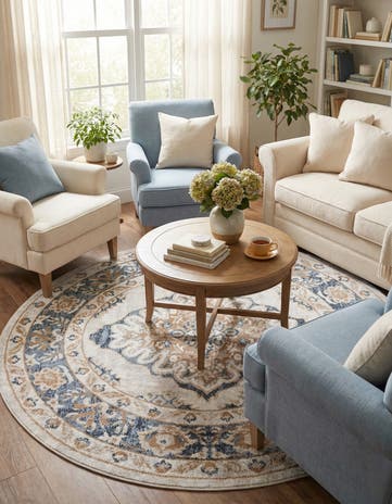 7' x 7' Oxford Round Rug