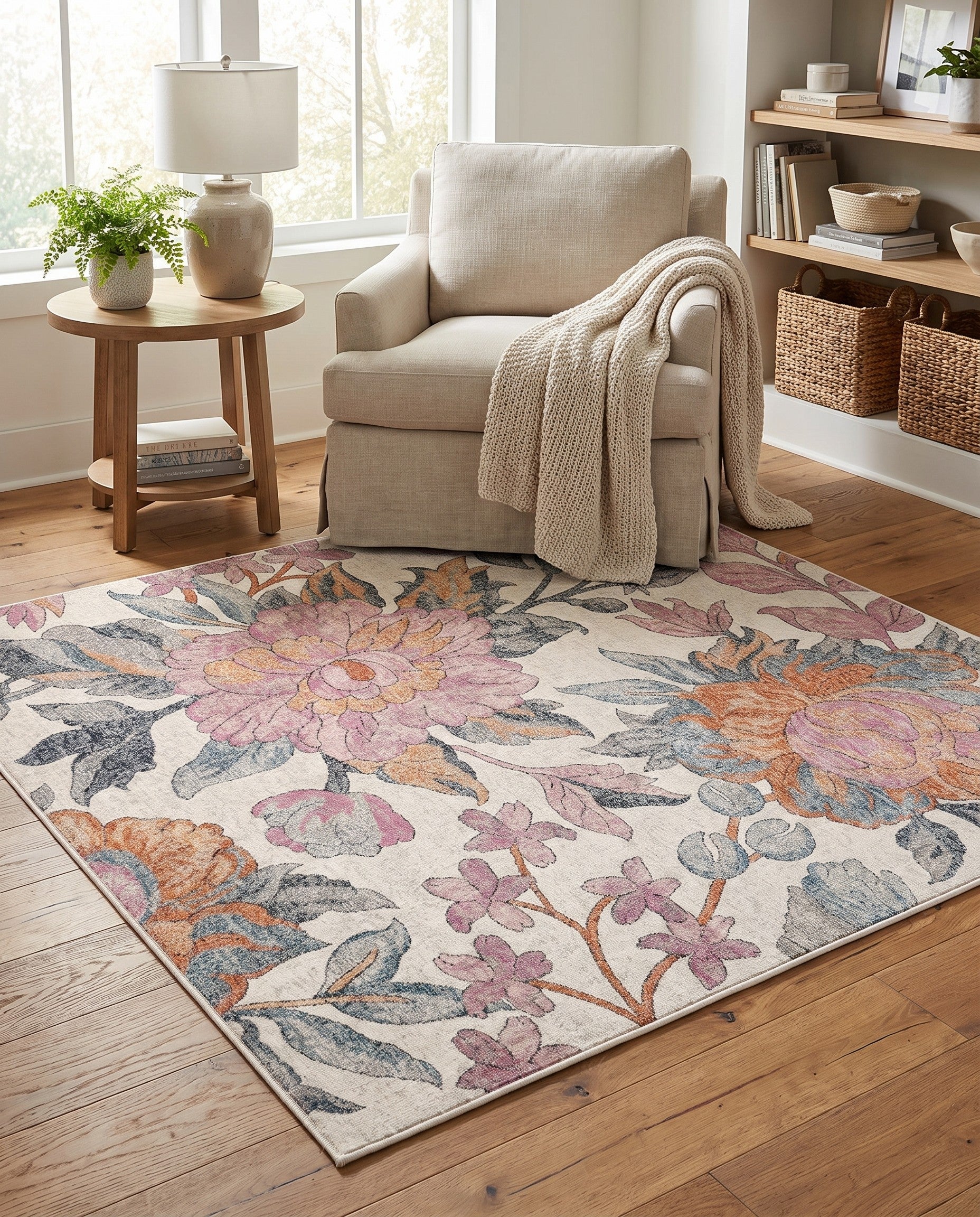 6' x 6' Blossom Square Rug