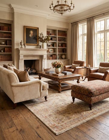 5' 11 x 9' Hand Knotted Ziegler Rug