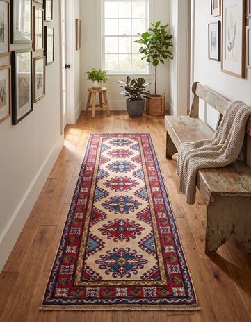 2' x 6' 2 Hand Knotted Kazak Runner Rug