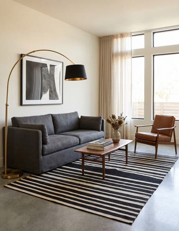 5' x 6' 5 Hand Woven Kilim Modern Wool Rug