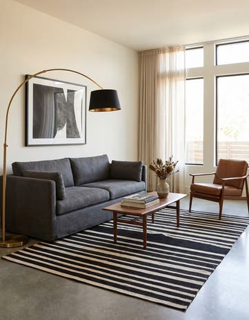5' x 6' 5 Hand Woven Kilim Modern Wool Rug