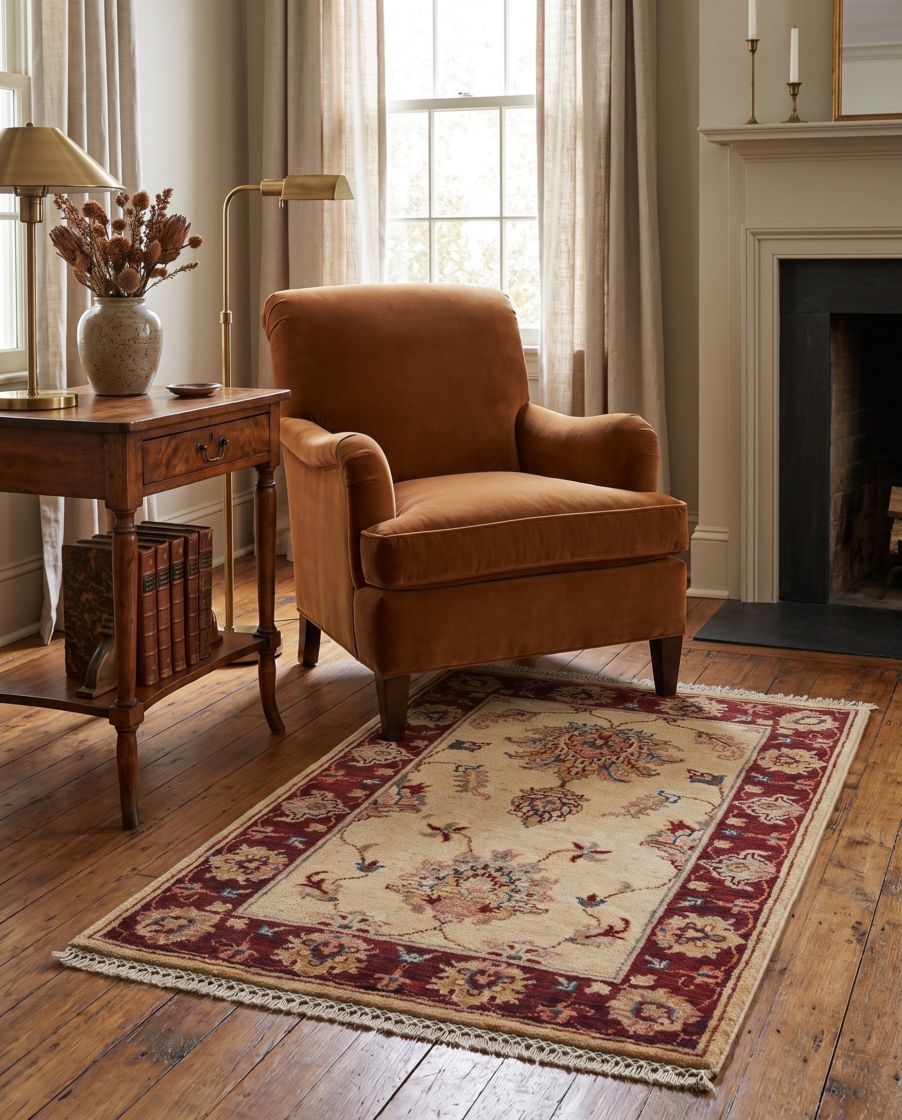 2' x 3' 2 Hand Knotted Ziegler Rug