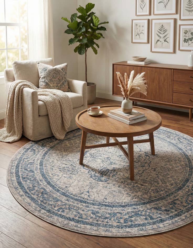 Detail image of 6' x 6' Noble Round Rug