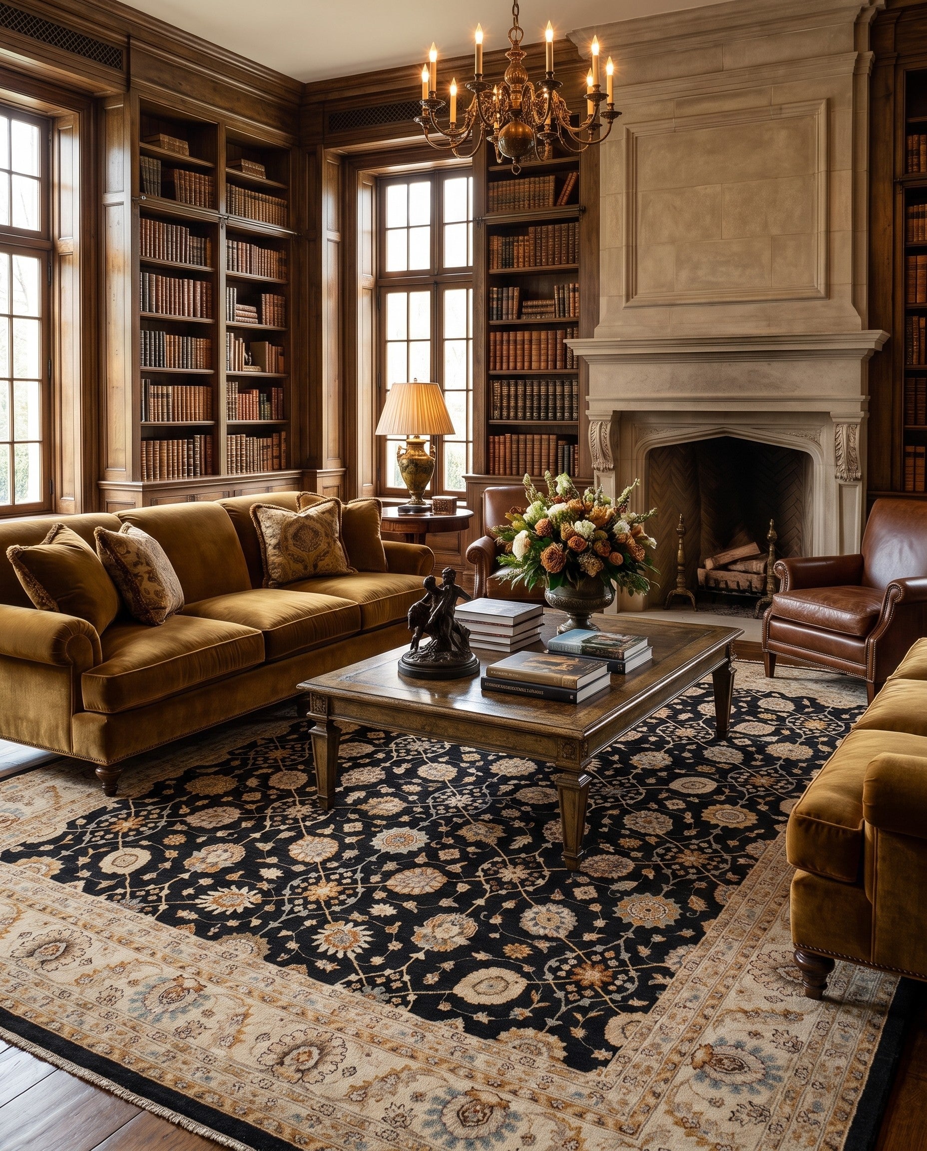 11' 11 x 15' 5 Hand Knotted Ziegler Rug