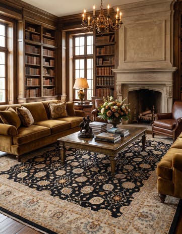11' 11 x 15' 5 Hand Knotted Ziegler Rug