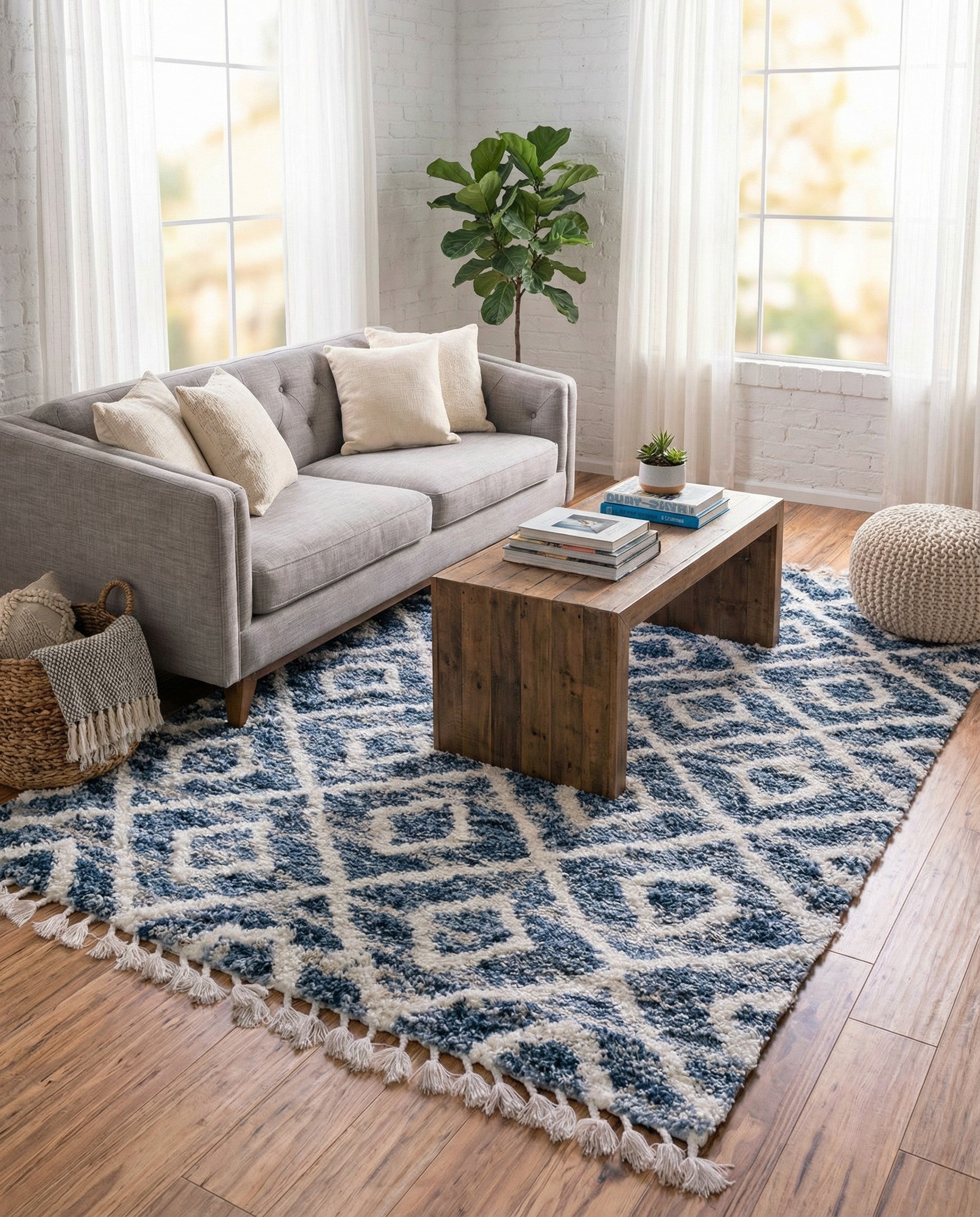 5' x 8' Athena Shag Rug