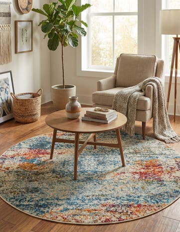 4' 3 x 4' 3 Santiago Round Rug