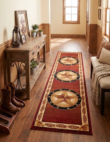 Red Pioneer Runner Rug