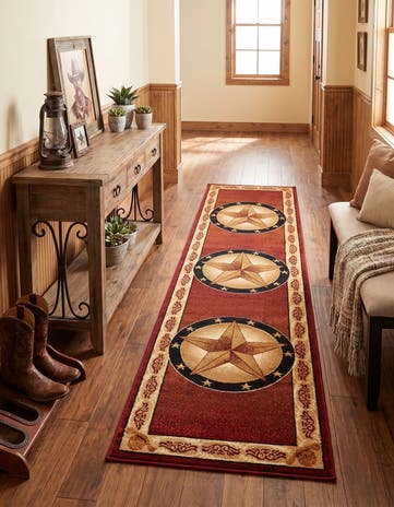 Red Pioneer Runner Rug