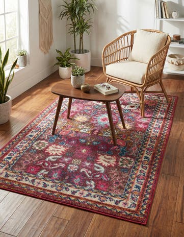 3' 3 x 5' 3 Washable Fleur Rug