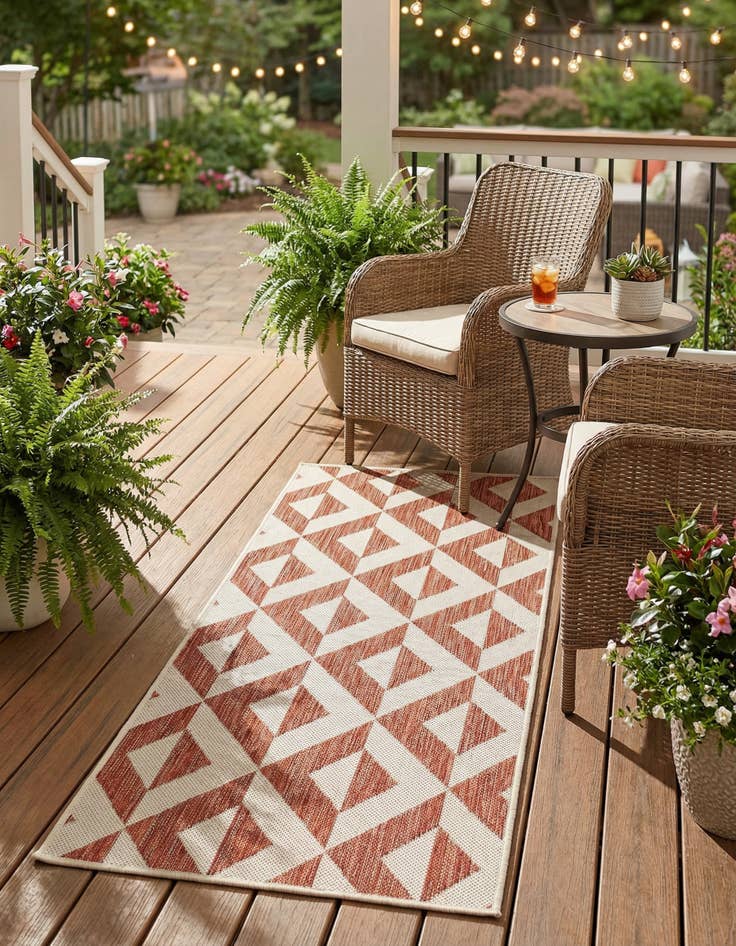 Detail image of 2' x 6' Washable Jill Zarin Napa Indoor / Outdoor Runner Rug