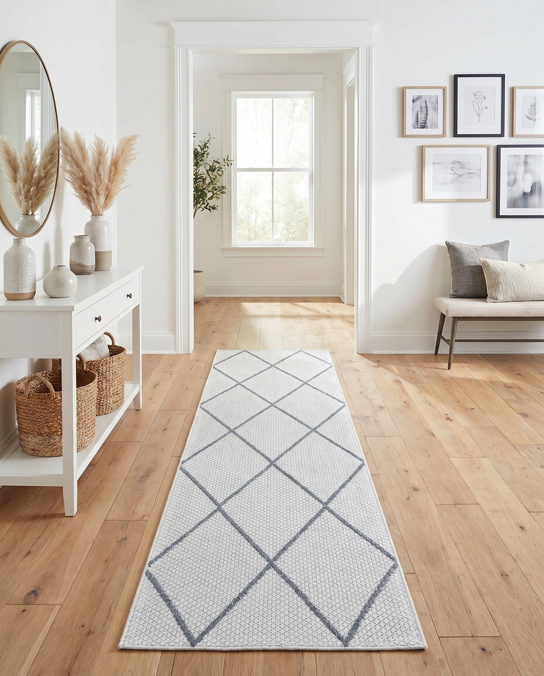 Ivory Georgia Runner Rug