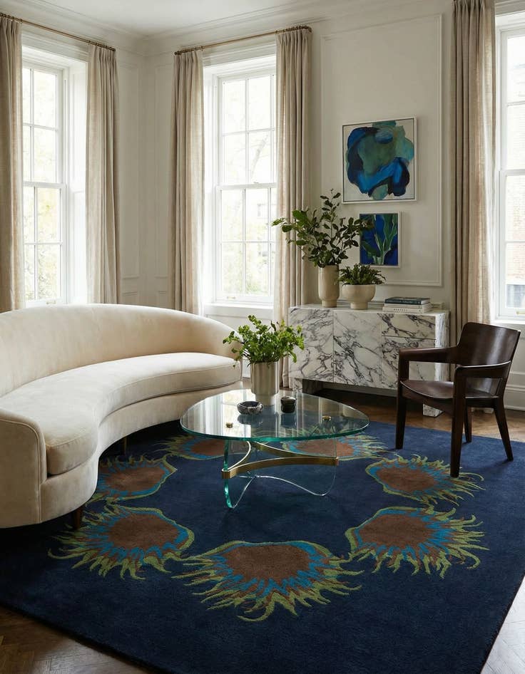 Detail image of 7' 6 x 7' 7 Luna Square Rug