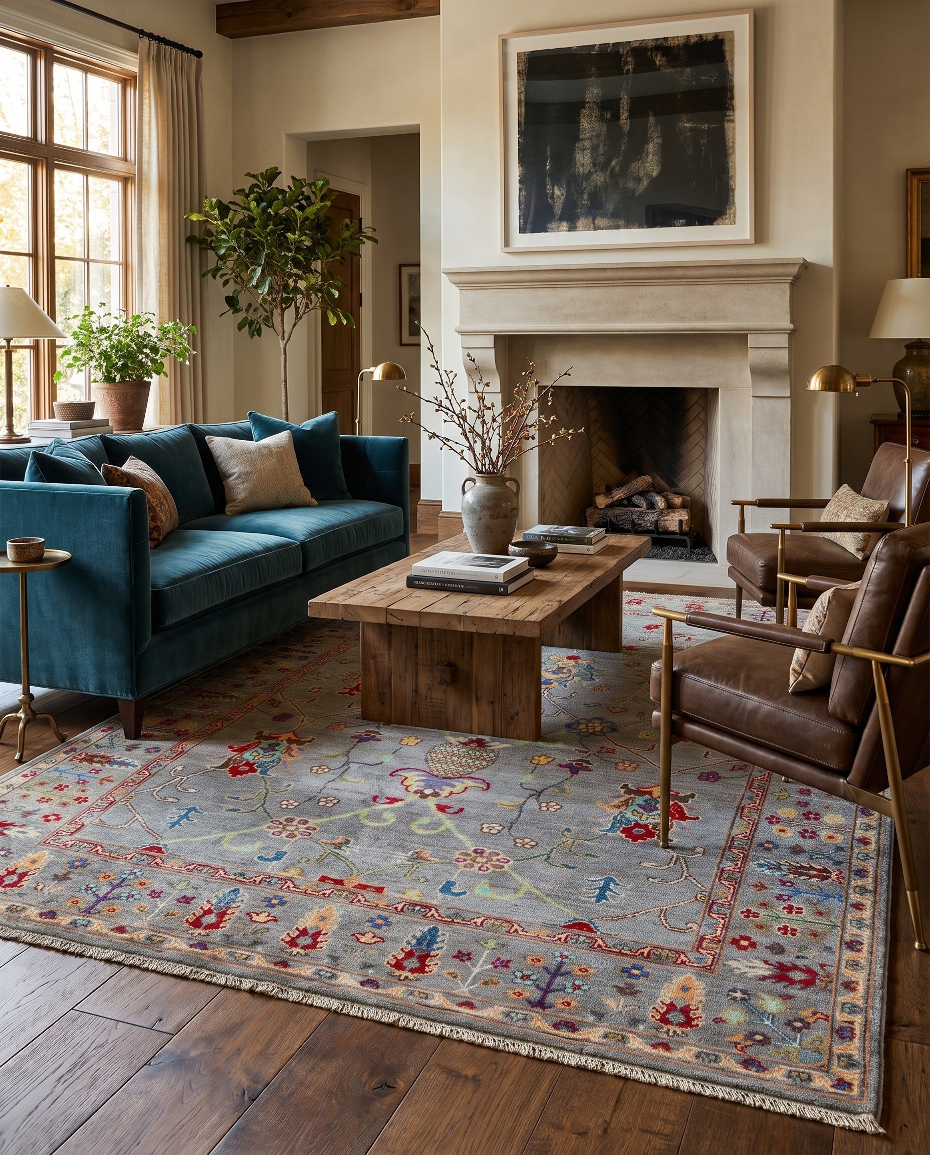 5' x 6' 5 Hand Knotted Kazak Rug