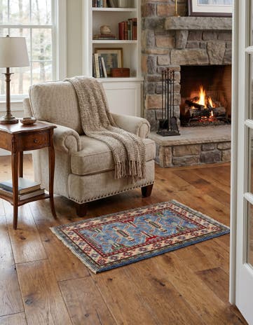 2' x 3' Hand Knotted Kazak Rug