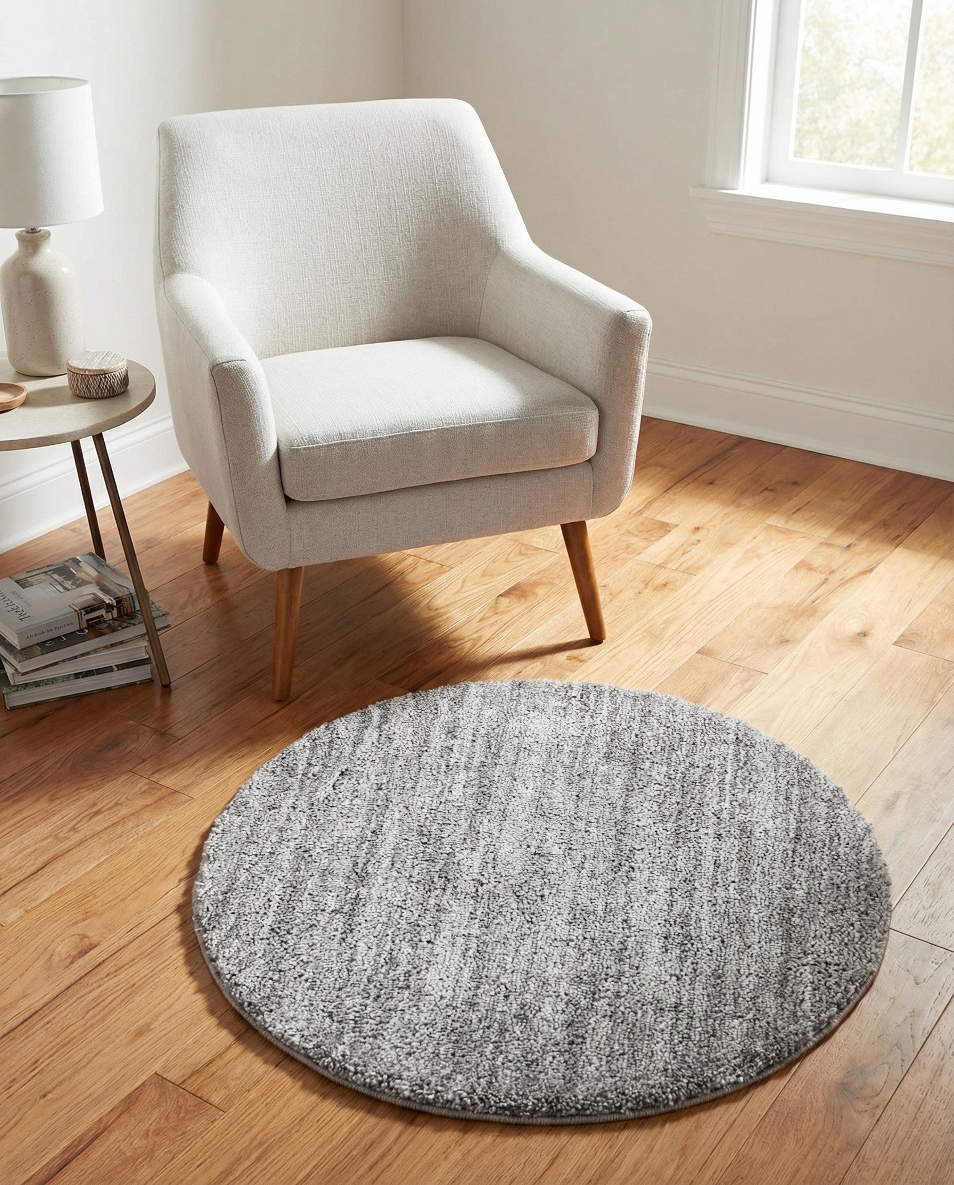 3' 3 x 3' 3 Jill Zarin Shaggy Chic Round Rug