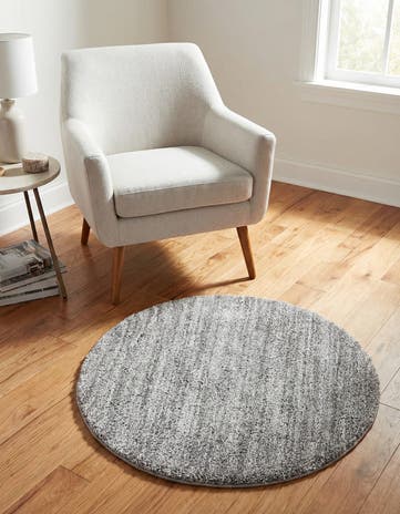 3' 3 x 3' 3 Jill Zarin Shaggy Chic Round Rug